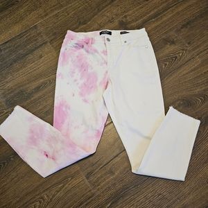 Nine West Jeans Gramercy Skinny Ankle Tie Dye Stretch Women's  Size 6